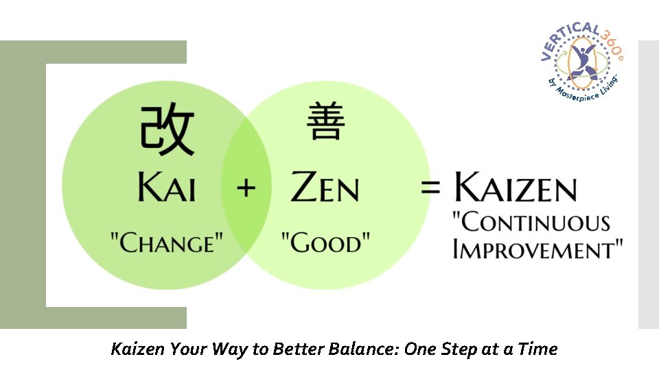 Kaizen Your Way to Better Balance: One Step at a Time 