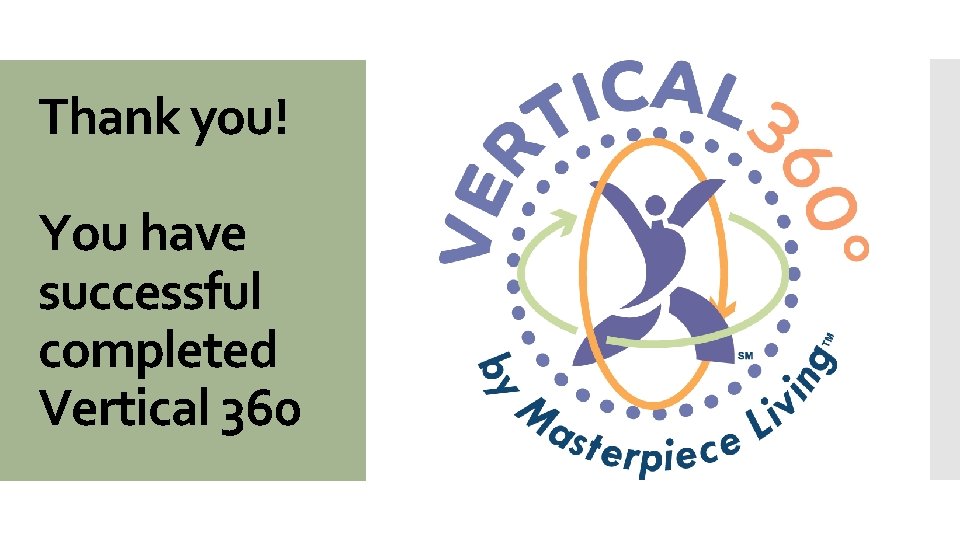 Thank you! You have successful completed Vertical 360 