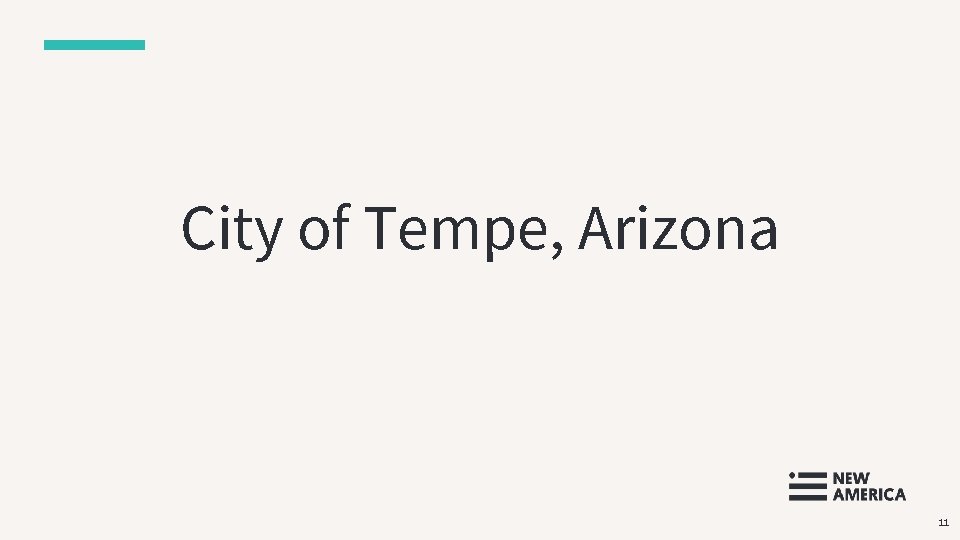 City of Tempe, Arizona 11 