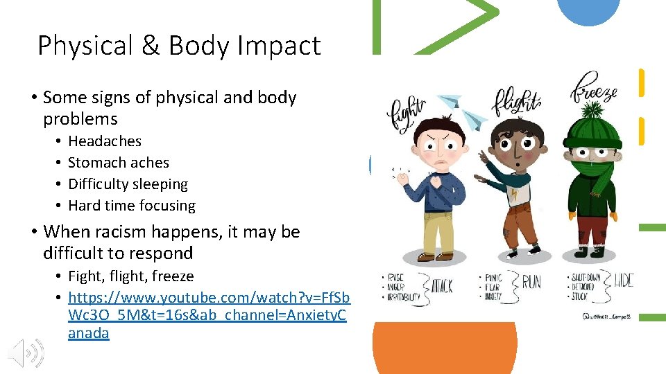 Physical & Body Impact • Some signs of physical and body problems • •