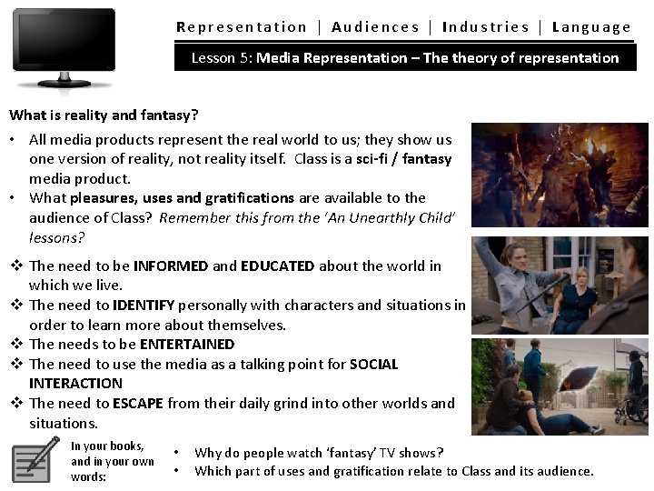 Representation │ Audiences │ Industries │ Language Lesson 5: Media Representation – The theory