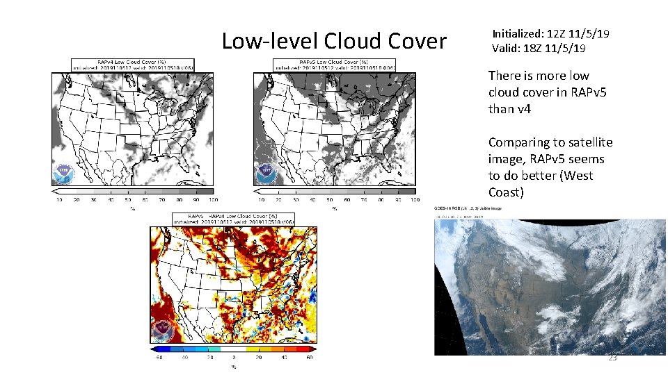 Low-level Cloud Cover Initialized: 12 Z 11/5/19 Valid: 18 Z 11/5/19 There is more