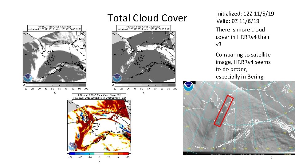 Total Cloud Cover Initialized: 12 Z 11/5/19 Valid: 0 Z 11/6/19 There is more