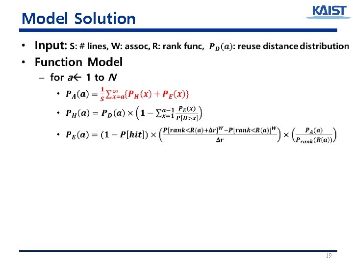 Model Solution • 19 Model Solution • 19