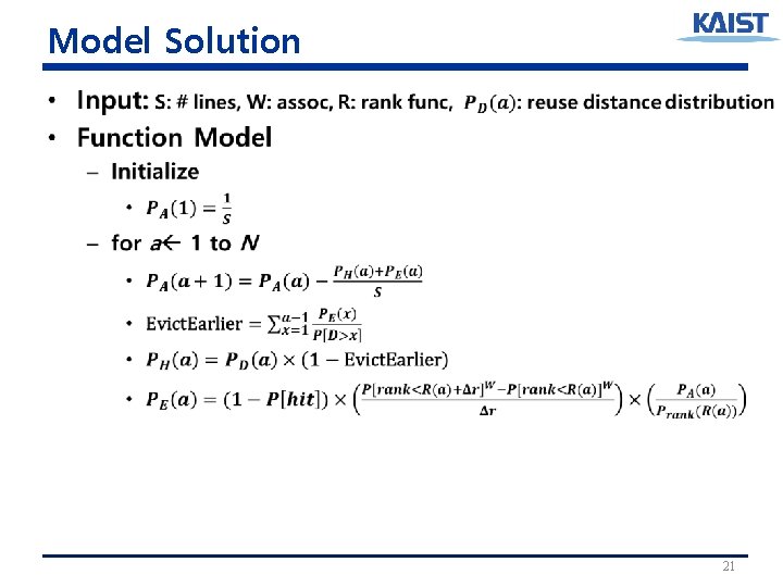 Model Solution • 21 Model Solution • 21