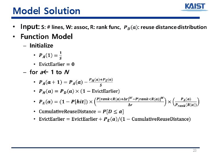 Model Solution • 23 Model Solution • 23