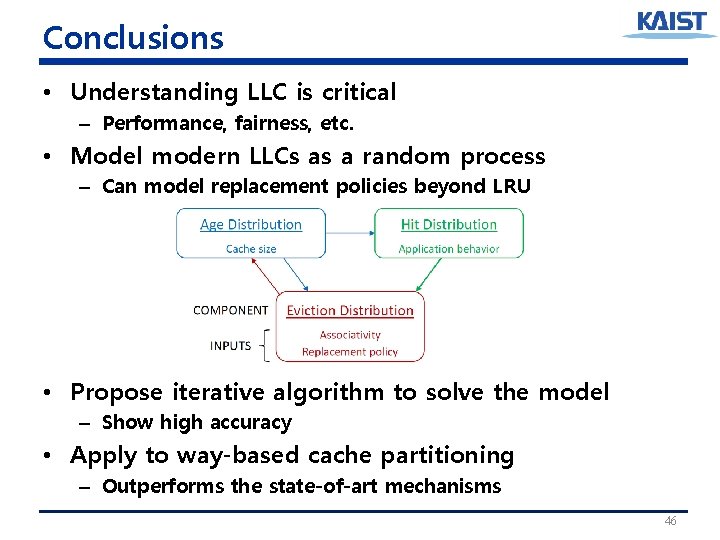 Conclusions • Understanding LLC is critical – Performance, fairness, etc. • Model modern LLCs Conclusions • Understanding LLC is critical – Performance, fairness, etc. • Model modern LLCs