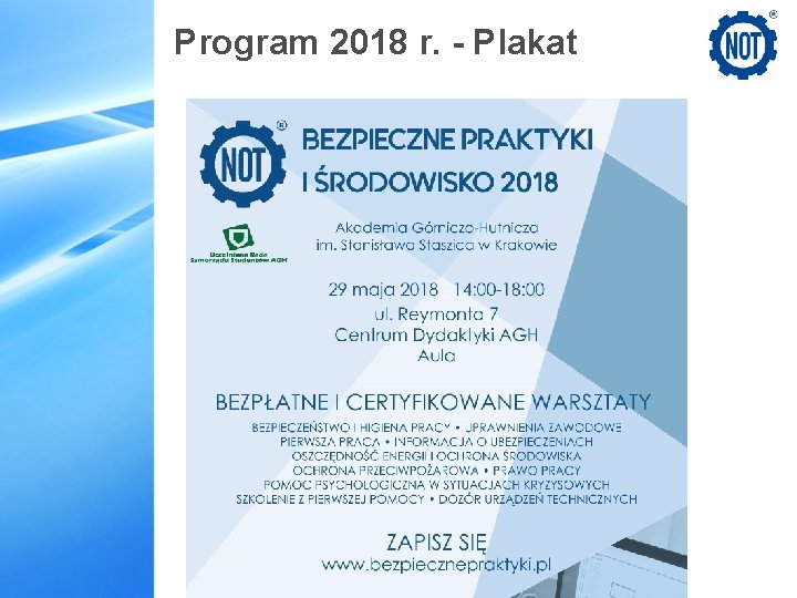 Program 2018 r. - Plakat 