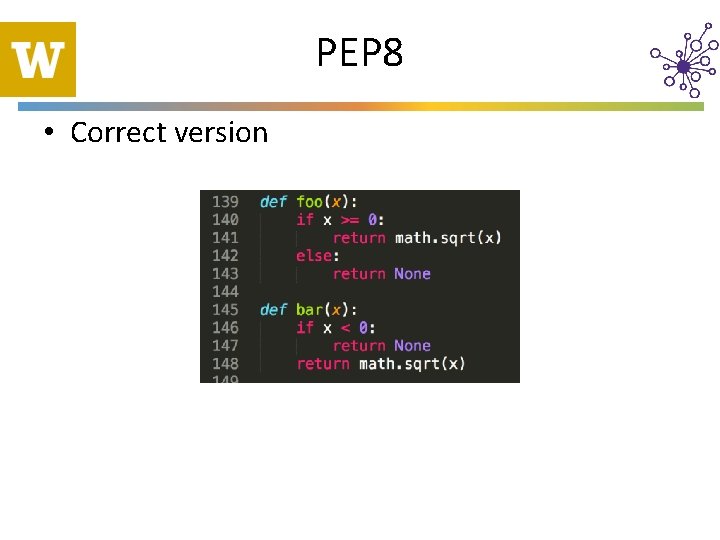 PEP 8 • Correct version 