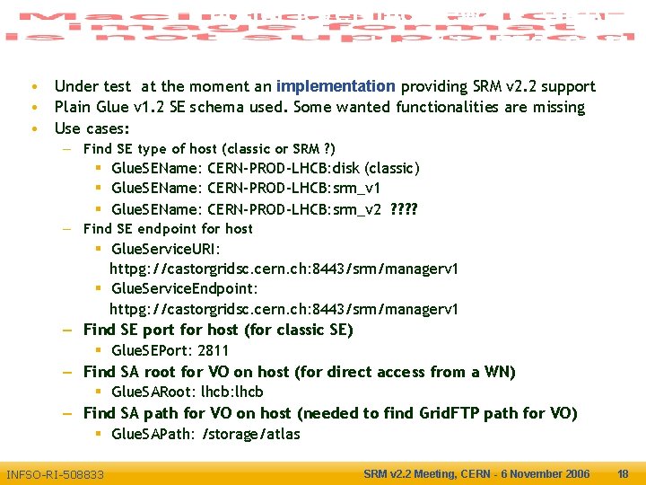 Higher level middleware: GFAL, lcg-utils, FTS, SAM Enabling Grids for E-scienc. E • Under