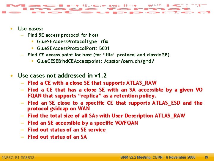 Higher level middleware: GFAL, lcg-utils, FTS, SAM Enabling Grids for E-scienc. E • Use