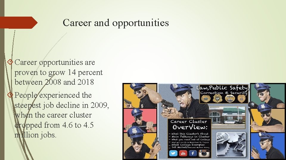 Career and opportunities Career opportunities are proven to grow 14 percent between 2008 and