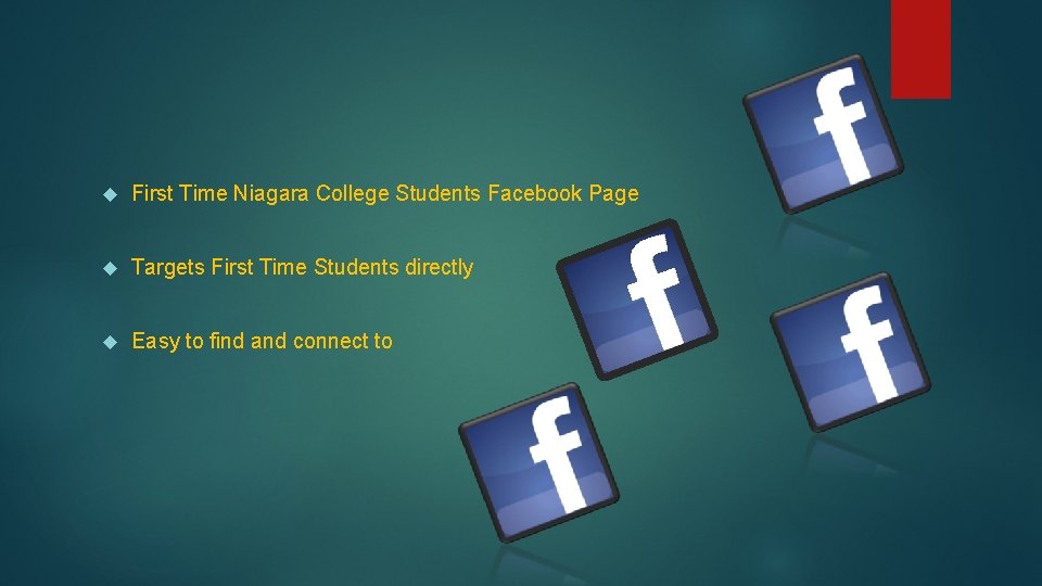  First Time Niagara College Students Facebook Page Targets First Time Students directly Easy