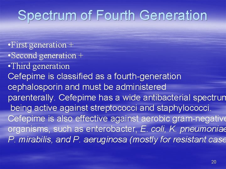 Spectrum of Fourth Generation • First generation + • Second generation + • Third