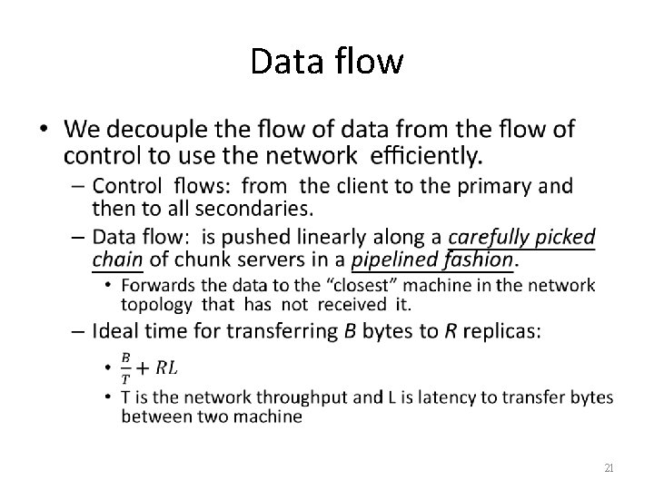 Data flow • 21 