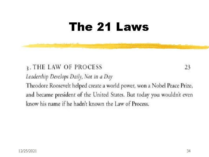 The 21 Laws 12/25/2021 34 