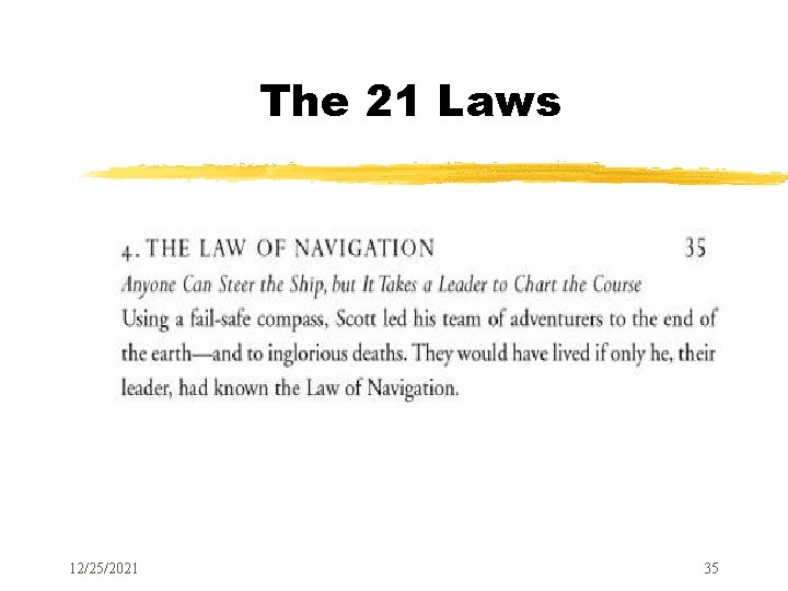 The 21 Laws 12/25/2021 35 