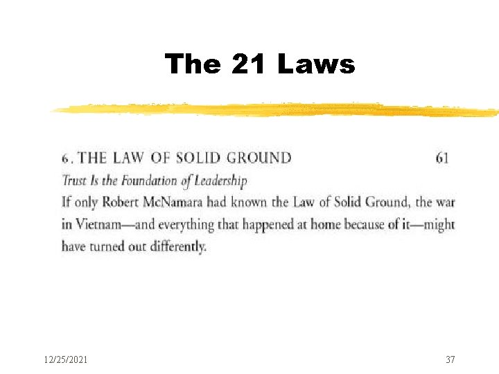 The 21 Laws 12/25/2021 37 