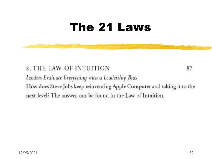 The 21 Laws 12/25/2021 39 