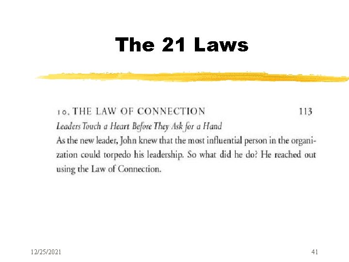 The 21 Laws 12/25/2021 41 