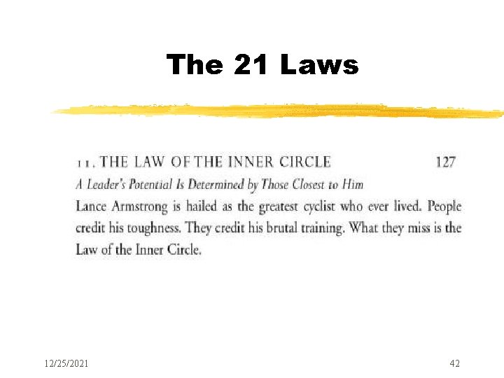 The 21 Laws 12/25/2021 42 