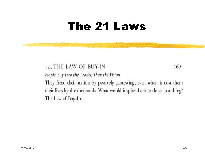 The 21 Laws 12/25/2021 45 