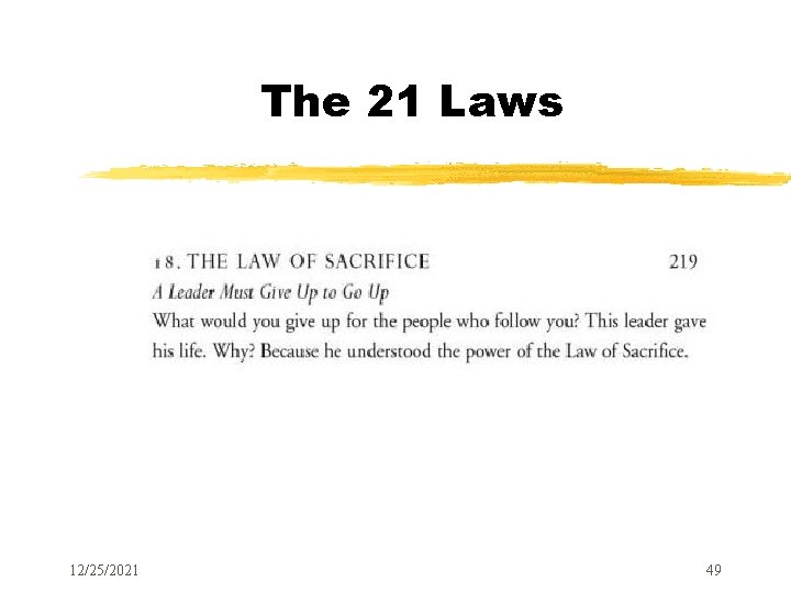 The 21 Laws 12/25/2021 49 