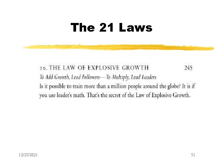 The 21 Laws 12/25/2021 51 