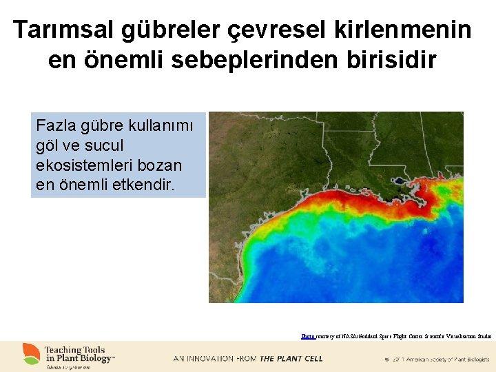 Tarımsal gübreler çevresel kirlenmenin en önemli sebeplerinden birisidir Fazla gübre kullanımı göl ve sucul