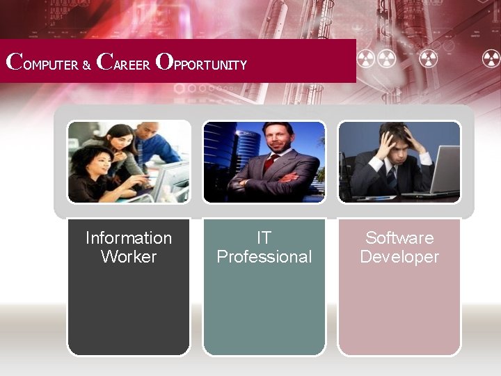 COMPUTER & CAREER OPPORTUNITY Information Worker IT Professional Software Developer 