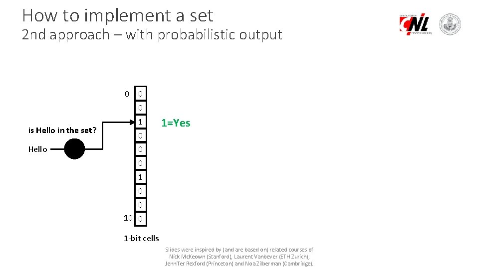 How to implement a set 2 nd approach – with probabilistic output 0 0