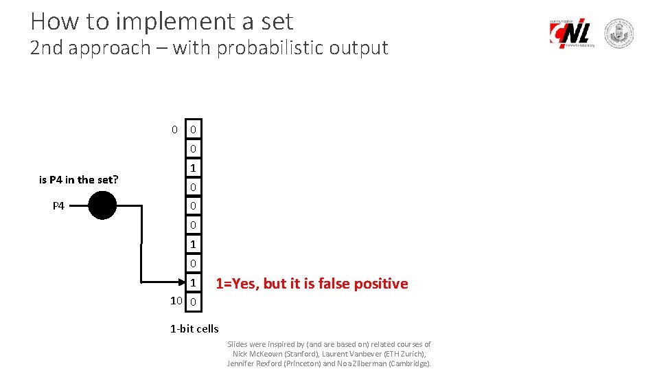 How to implement a set 2 nd approach – with probabilistic output 0 0