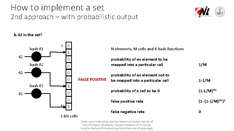How to implement a set 2 nd approach – with probabilistic output Is 42