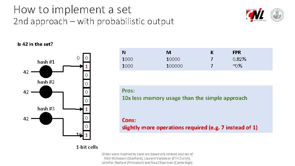 How to implement a set 2 nd approach – with probabilistic output Is 42