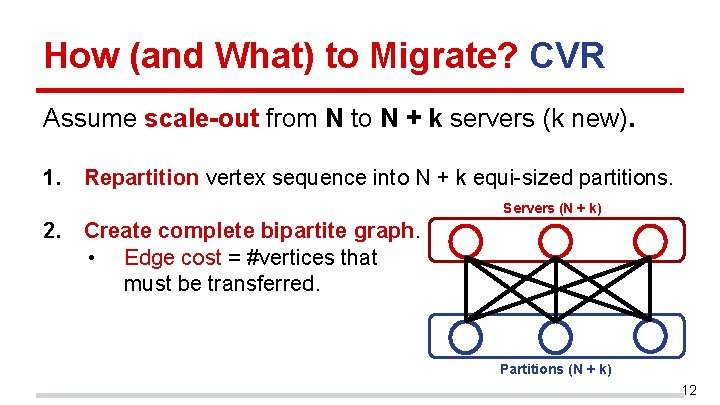 How (and What) to Migrate? CVR Assume scale-out from N to N + k How (and What) to Migrate? CVR Assume scale-out from N to N + k