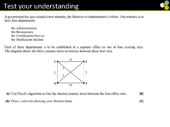Test your understanding Test your understanding