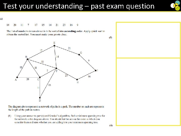 Test your understanding – past exam question 1 Test your understanding – past exam question 1