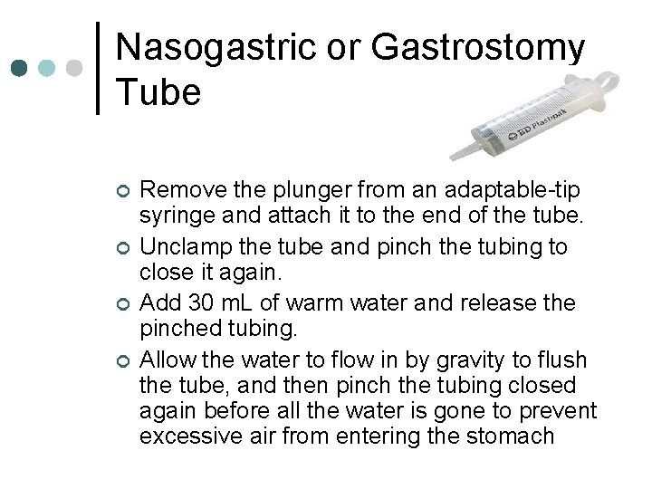Administering Medication Through Tubes Module F Nasogastric or