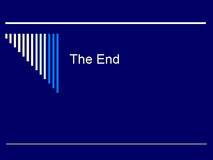The End 