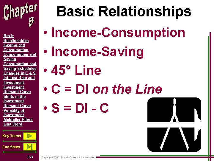 Basic Relationships Income and Consumption and Saving Schedules Changes in C & S Interest Basic Relationships Income and Consumption and Saving Schedules Changes in C & S Interest