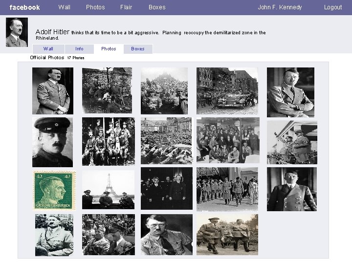 facebook Wall Photos Flair Boxes Adolf Hitler thinks that its time to be a