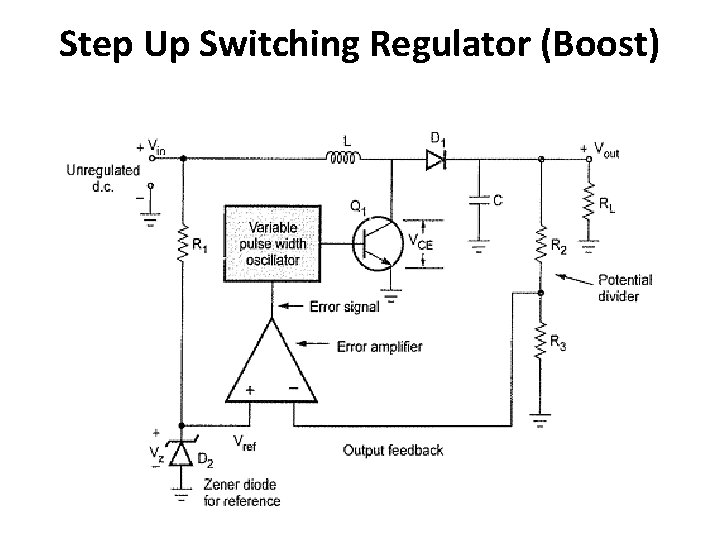 Step Up Switching Regulator (Boost) 