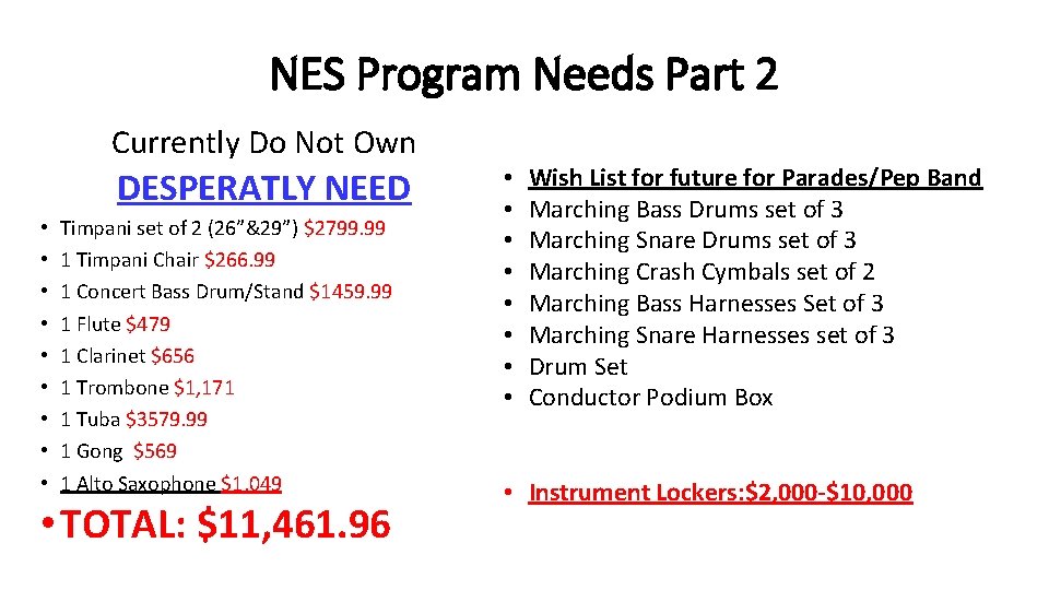 NES Program Needs Part 2 Currently Do Not Own DESPERATLY NEED • • •