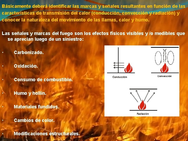 Básicamente deberá identificar las marcas y señales resultantes en función de las características de