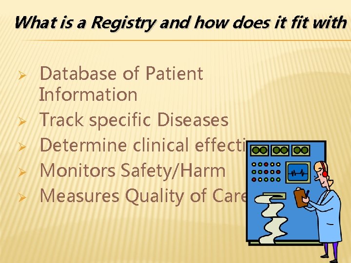 What is a Registry and how does it fit with H Ø Ø Ø