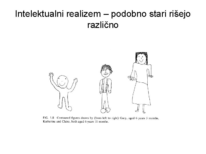 Intelektualni realizem – podobno stari rišejo različno 