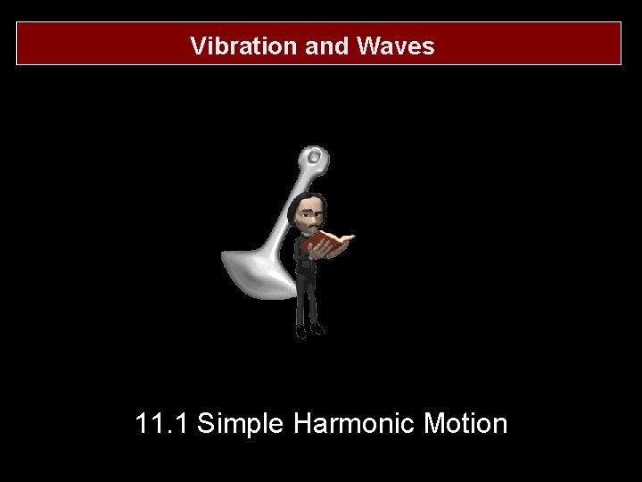Vibration and Waves 11. 1 Simple Harmonic Motion 