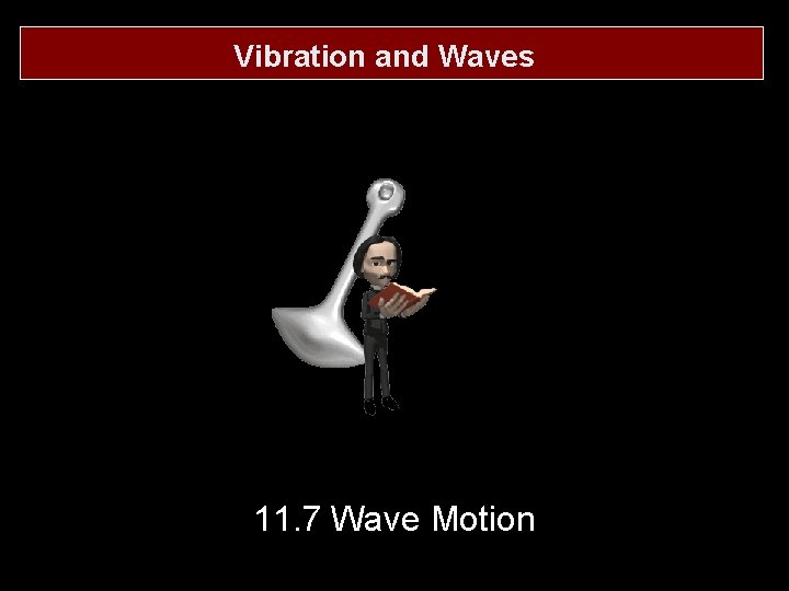 Vibration and Waves 11. 7 Wave Motion 