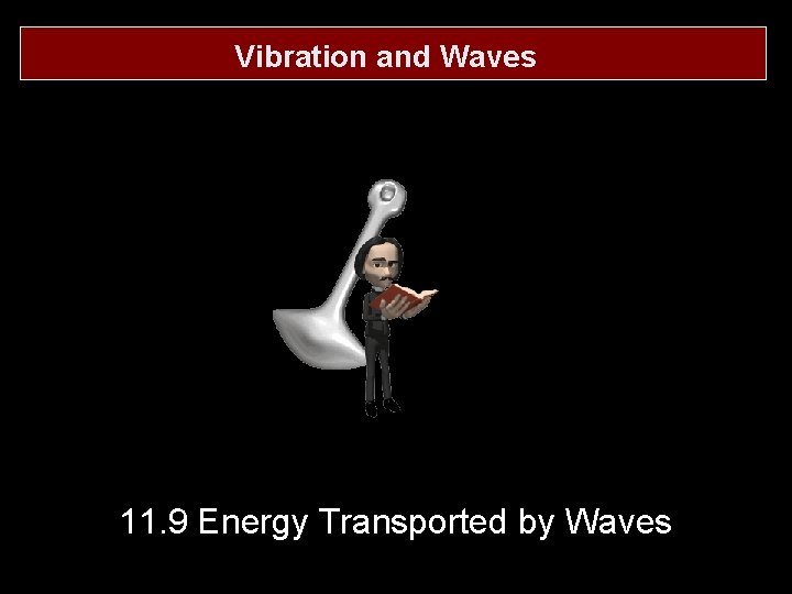 Vibration and Waves 11. 9 Energy Transported by Waves 