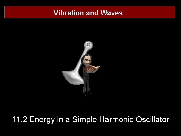Vibration and Waves 11. 2 Energy in a Simple Harmonic Oscillator 
